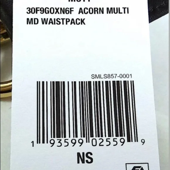 Michael Kors Mott Fur Belt Bag, Acorn Multi NWT - Picture 9 of 11